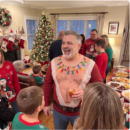 Santa Bare-Chest Sweater™
