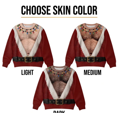 Santa Bare-Chest Sweater™