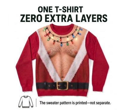 Santa Bare-Chest Sweater™